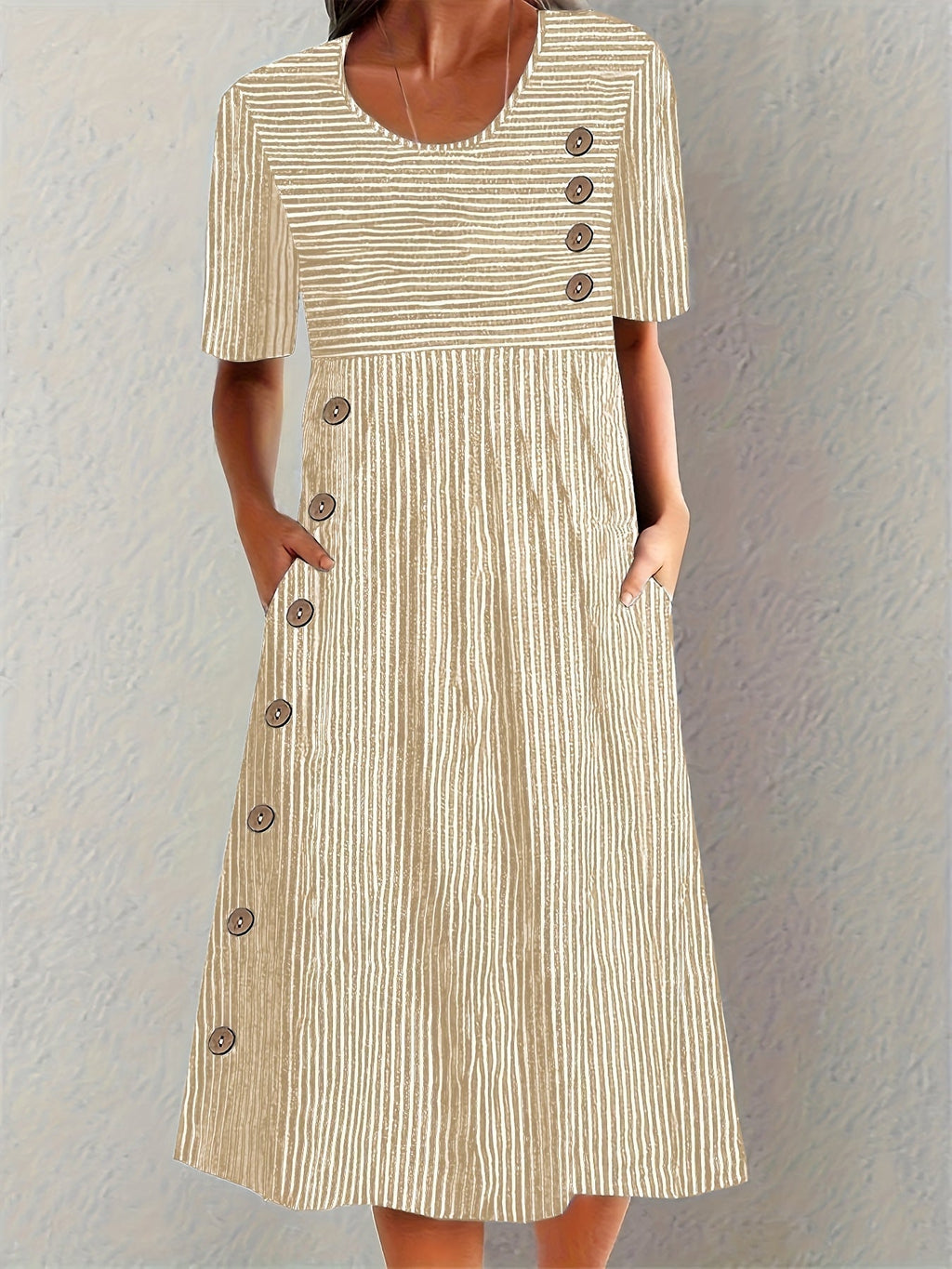 Edna | Vestido de Verano de Rayas