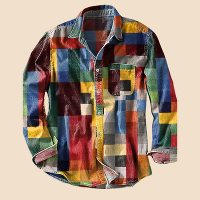 Lenoir|Camicia vintage arcobaleno