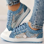 CARO | ELEGANTES ZAPATOS DEPORTIVOS DE MUJER CON DETALLES FLORALES