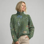 ASHLEY™ | Jersey de cuello alto cálido y elegante