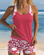 Daniela - Conjunto de Baño Floral con Short