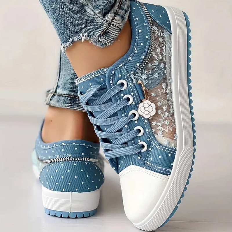 CARO | ELEGANTES ZAPATOS DEPORTIVOS DE MUJER CON DETALLES FLORALES