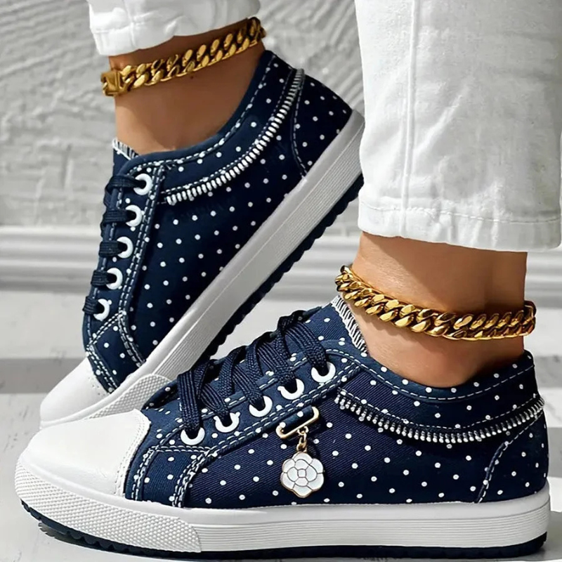 CARO | ELEGANTES ZAPATOS DEPORTIVOS DE MUJER CON DETALLES FLORALES