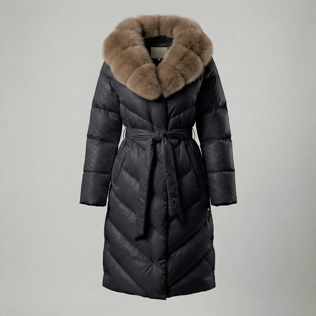 CHRISTINA™ | Elegante chaqueta con cuello de piel sintética