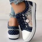 CARO | ELEGANTES ZAPATOS DEPORTIVOS DE MUJER CON DETALLES FLORALES