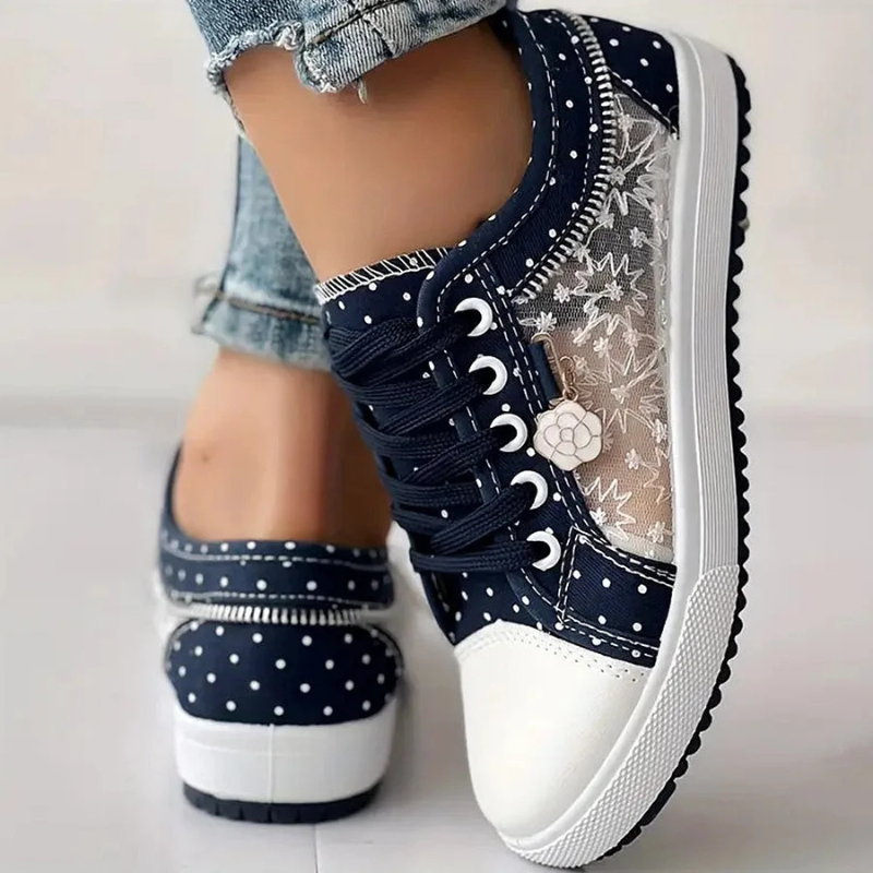 CARO | ELEGANTES ZAPATOS DEPORTIVOS DE MUJER CON DETALLES FLORALES