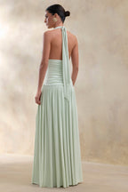 Vestido Berta™ | Largo con escote profundo y detalles fruncidos