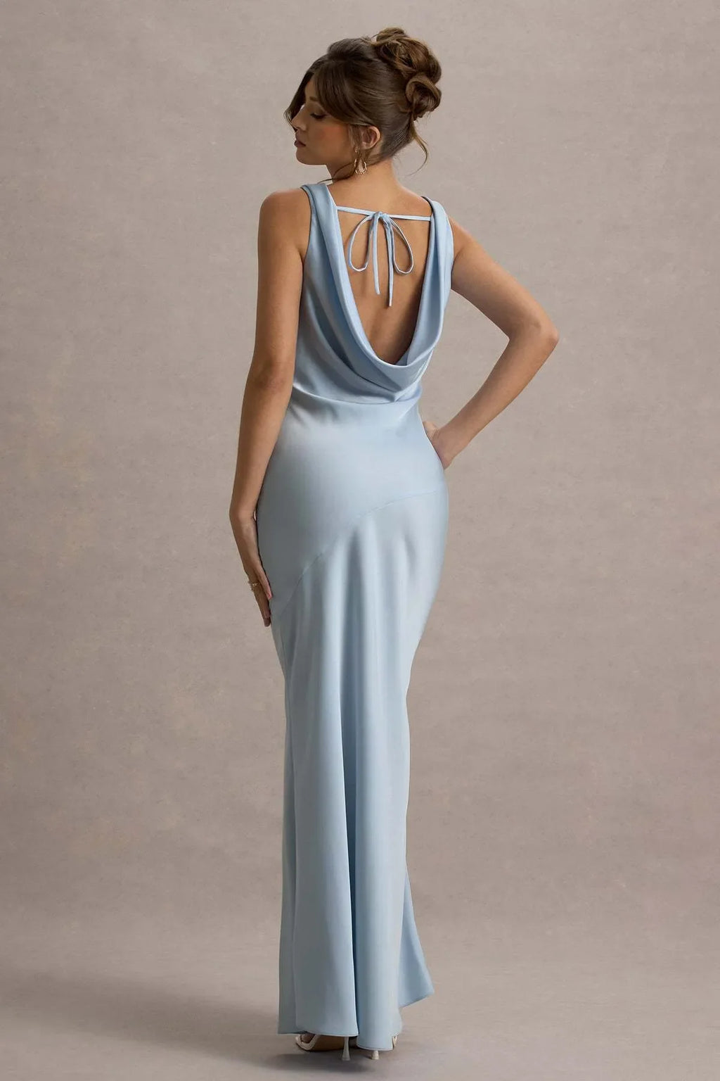 Gael™ | Vestido Largo Escote Cascada