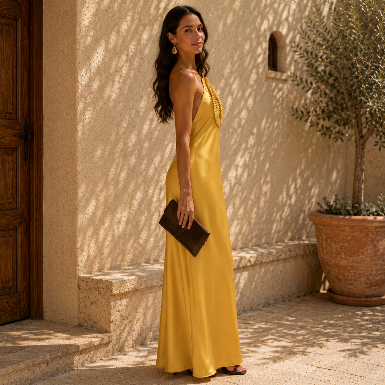 Vestido Margarita™ | Elegancia Solar y Sofisticación Atemporal