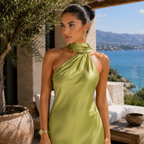 Vestido Esther™ -  Elegancia Satinada que Deslumbra de Noche