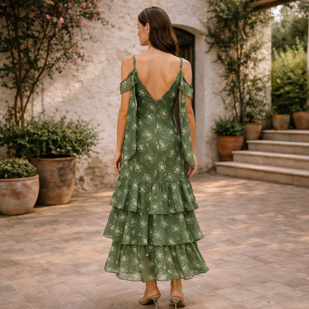 VESTIDO OLIVA™ | Movimiento romántico con esencia bohemia