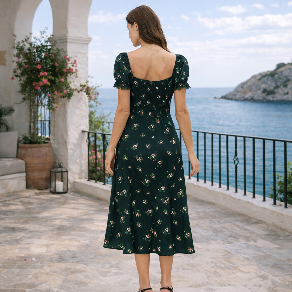VESTIDO JARDÍN™ | Romanticismo floral con encanto vintage