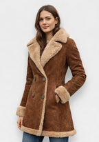 MARTA™ | Abrigo Largo Vintage con Pelaje Sintético