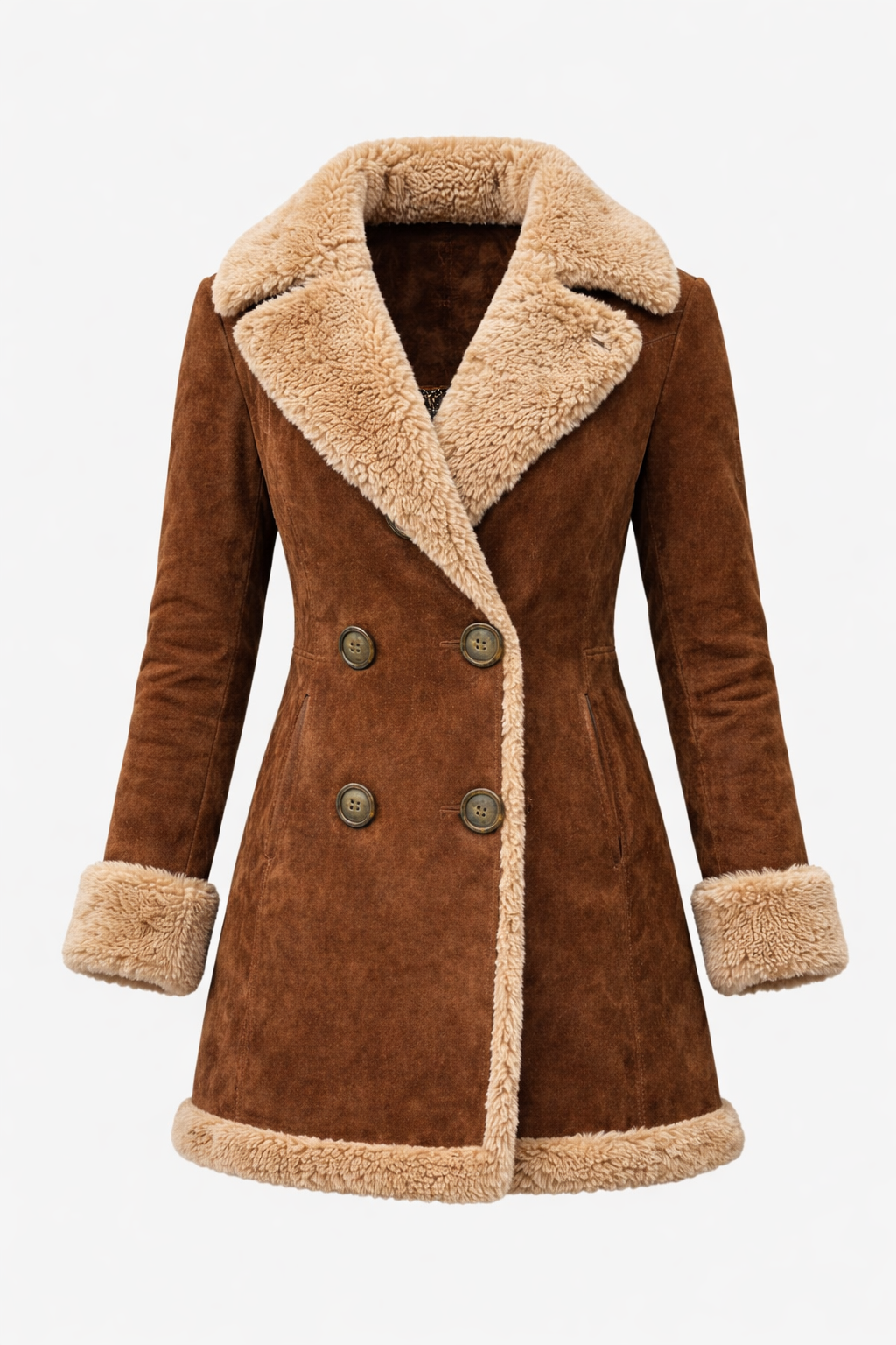 MARTA™ | Abrigo Largo Vintage con Pelaje Sintético
