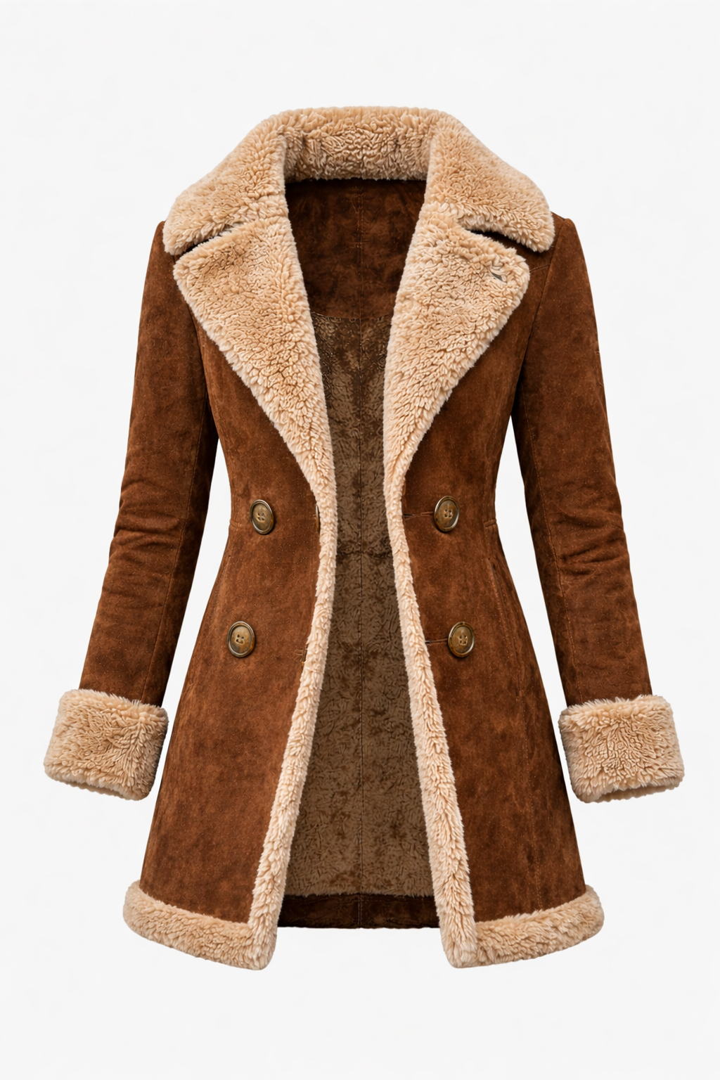 MARTA™ | Abrigo Largo Vintage con Pelaje Sintético