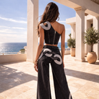 CONJUNTO CHAIN NOIR™  | Denim audaz con carácter urbano