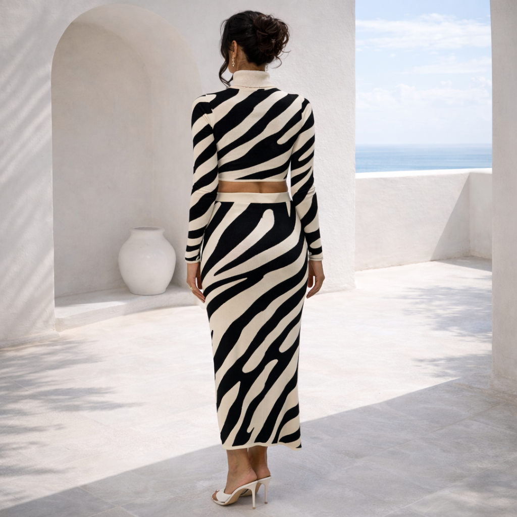 CONJUNTO LENA ZEBRA™ | Impacto gráfico con elegancia moderna