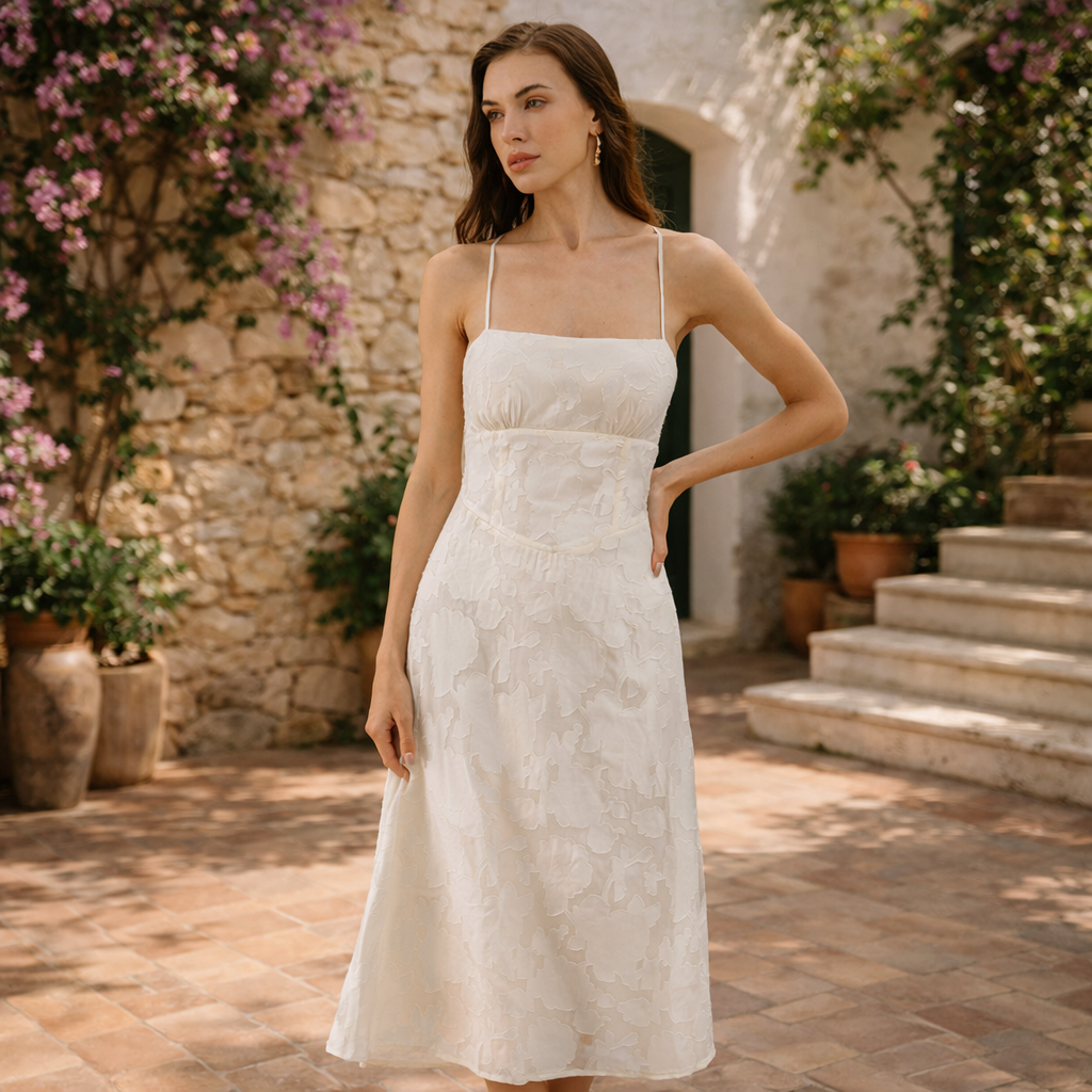 VESTIDO APRICOT™ | Romanticismo estructurado para momentos inolvidables