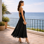 VESTIDO ELEGANCE™ | Glamour atemporal en negro profundo