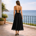 VESTIDO ELEGANCE™ | Glamour atemporal en negro profundo