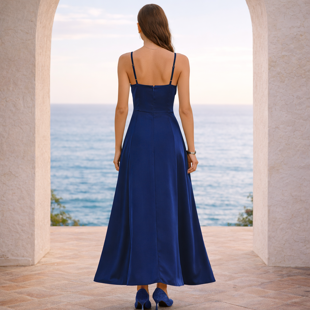 VESTIDO ESSENCE™ | Elegancia versátil en azul profundo