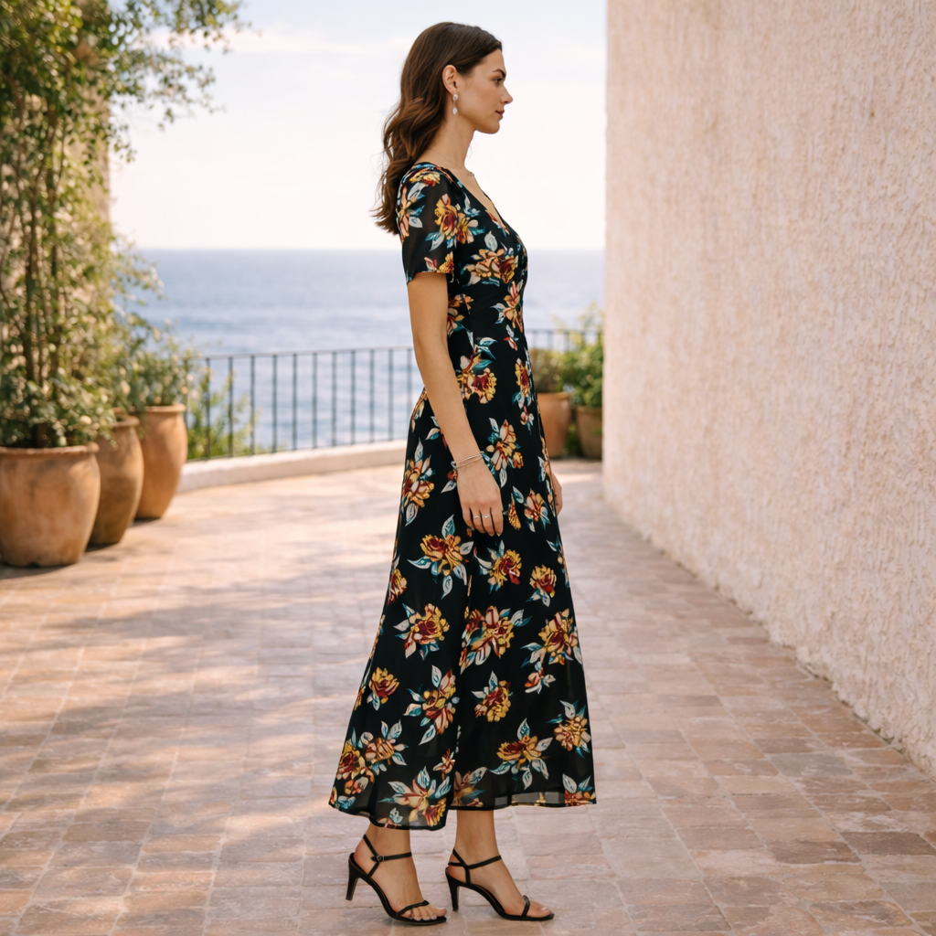 VESTIDO AMAPOLA™ | Elegancia floral para el día a día