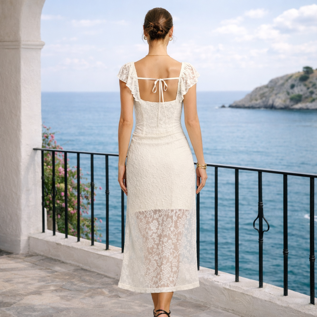 VESTIDO AURA™  | Delicadeza floral con caída envolvente