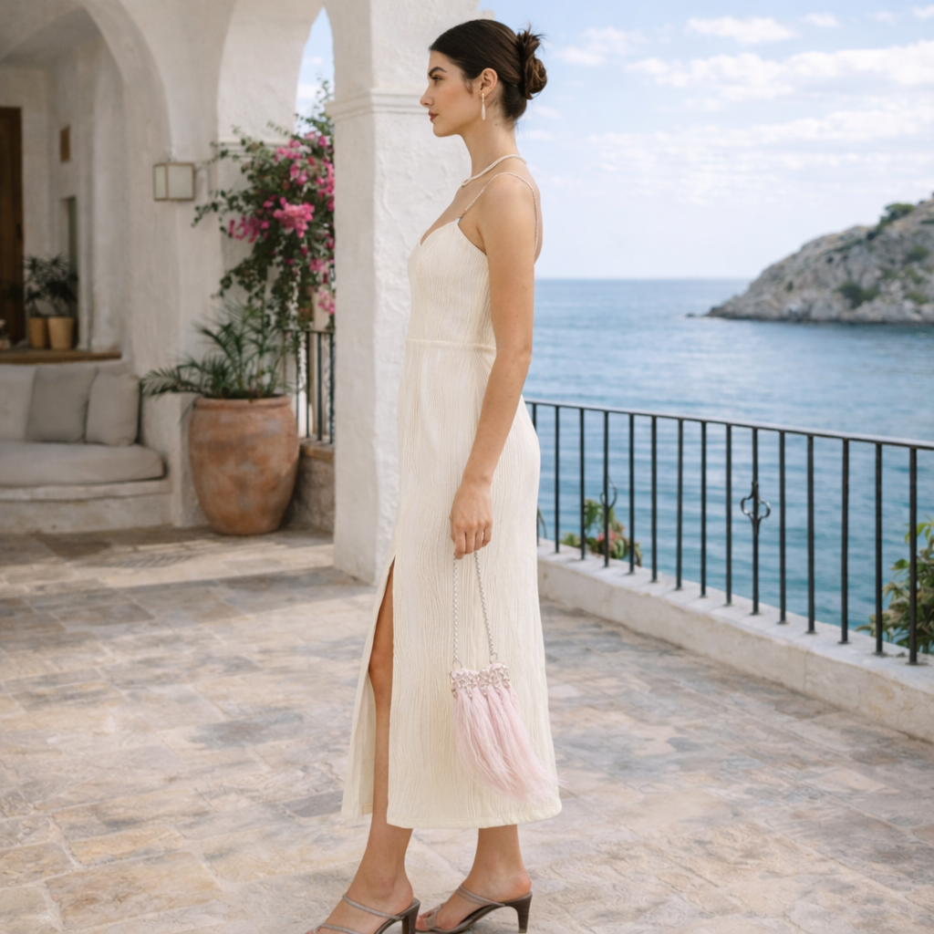 VESTIDO PERLA™  | Elegancia escultural con detalle joya