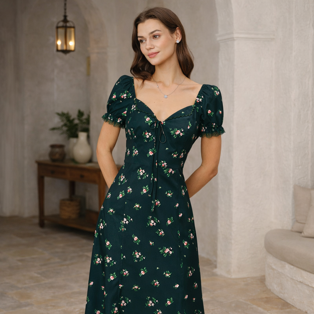 VESTIDO JARDÍN™ | Romanticismo floral con encanto vintage