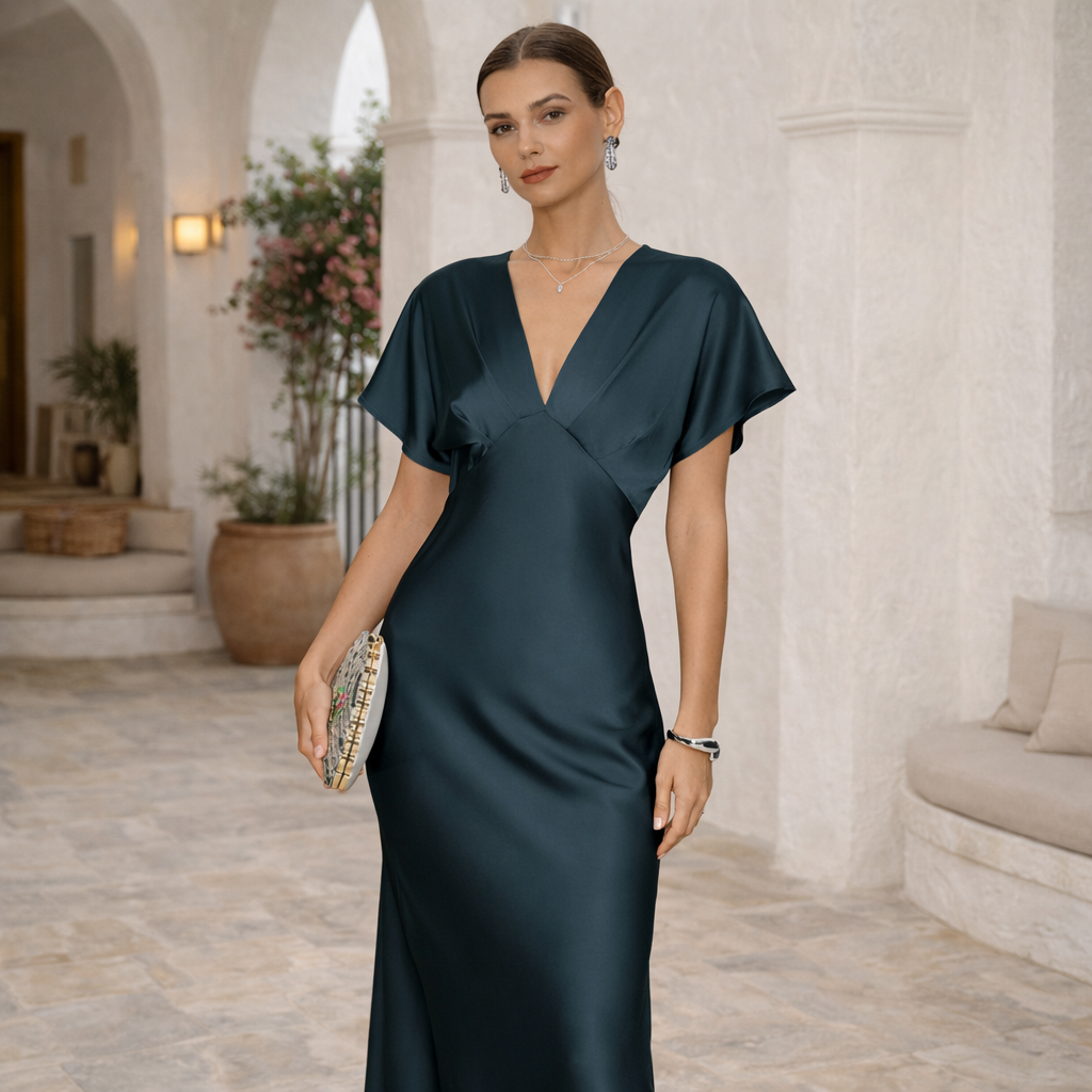 VESTIDO SANTORINI™ | Sofisticación fluida para noches especiales