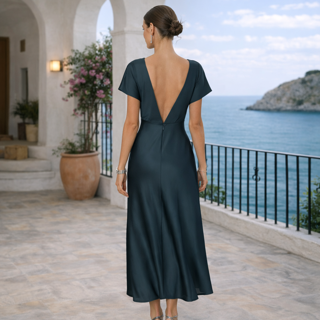 VESTIDO SANTORINI™ | Sofisticación fluida para noches especiales