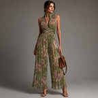 Mono de Gasa Plisado con Estampado Floral