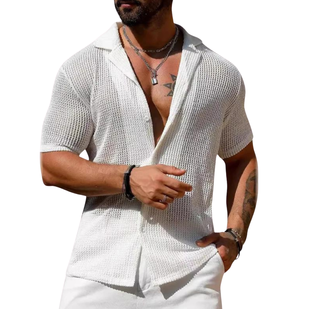 RODRIGO™  | Camisa calada de manga corta