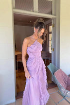 Vestido Lavanda Imperial | Elegancia romántica con movimiento