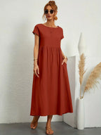 Gabriela™ | Vestido midi fluido de elegancia atemporal