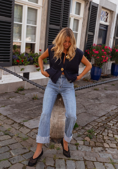 Fenja™ | Gilet in Maglia Chic per Stratificazione