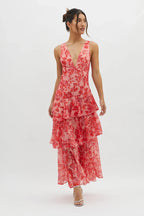 Vestido Lia™ | Vestido midi floral elegante