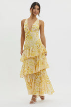 Vestido Lia™ | Vestido midi floral elegante