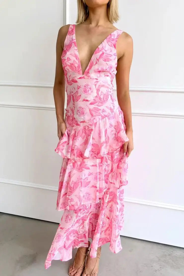 Vestido Lia™ | Vestido midi floral elegante