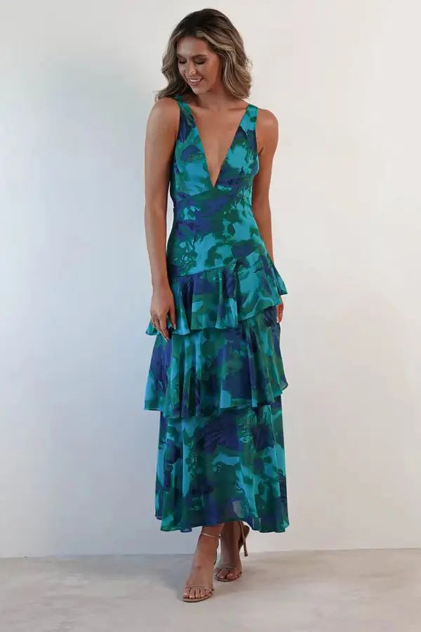 Vestido Lia™ | Vestido midi floral elegante