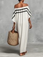 Aveline™ | Abito Maxi Off-Shoulder con Maniche a Pipistrello