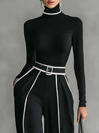 Vera™ | Set elegante con dettagli a contrasto