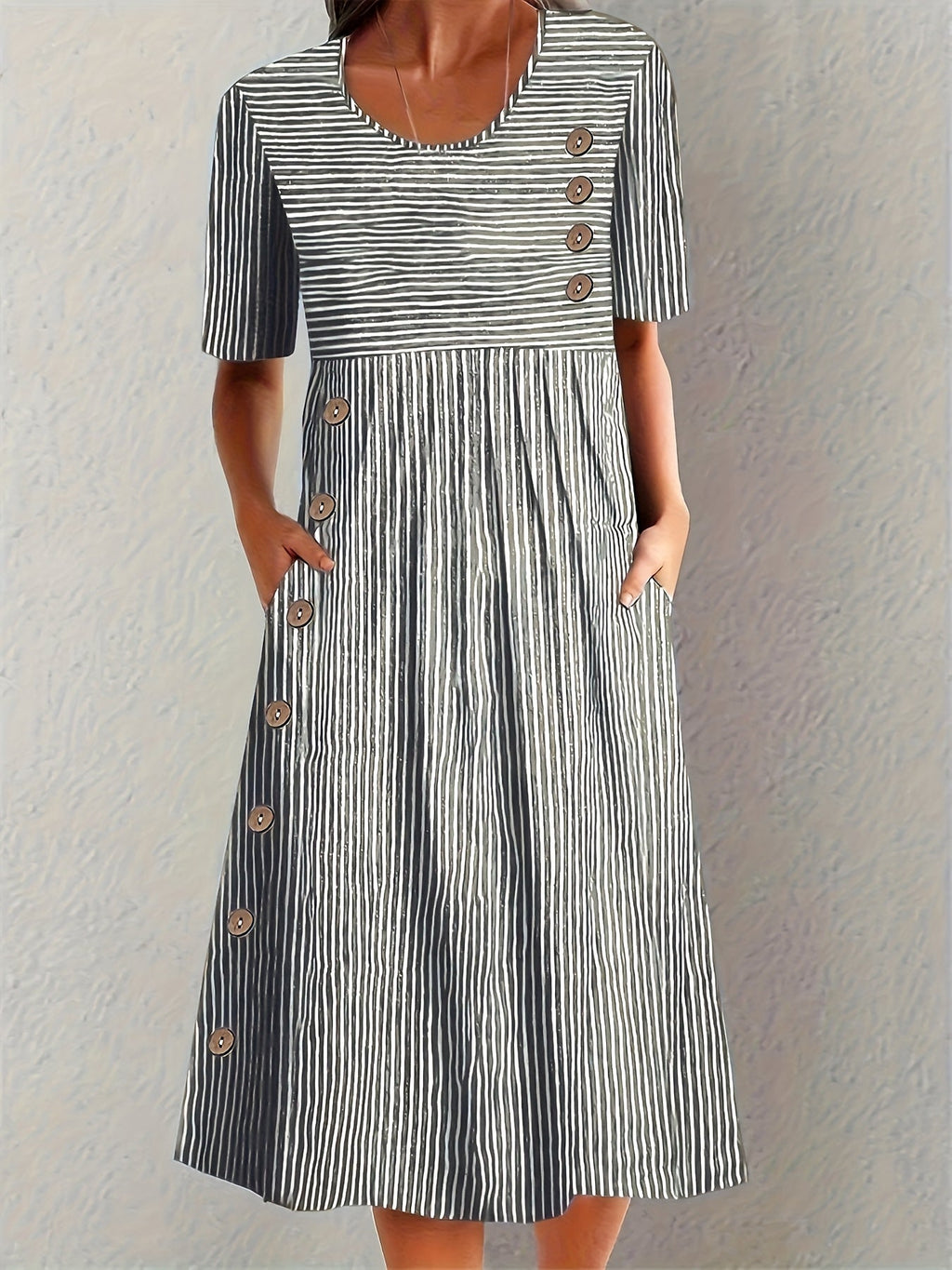 Edna | Vestido de Verano de Rayas