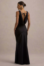 Gael™ | Vestido Largo Escote Cascada