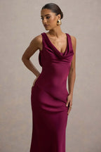 Gael™ | Vestido Largo Escote Cascada