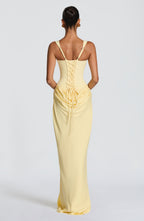 Rosa™ | Vestido con silueta fluida con corsé ajustado