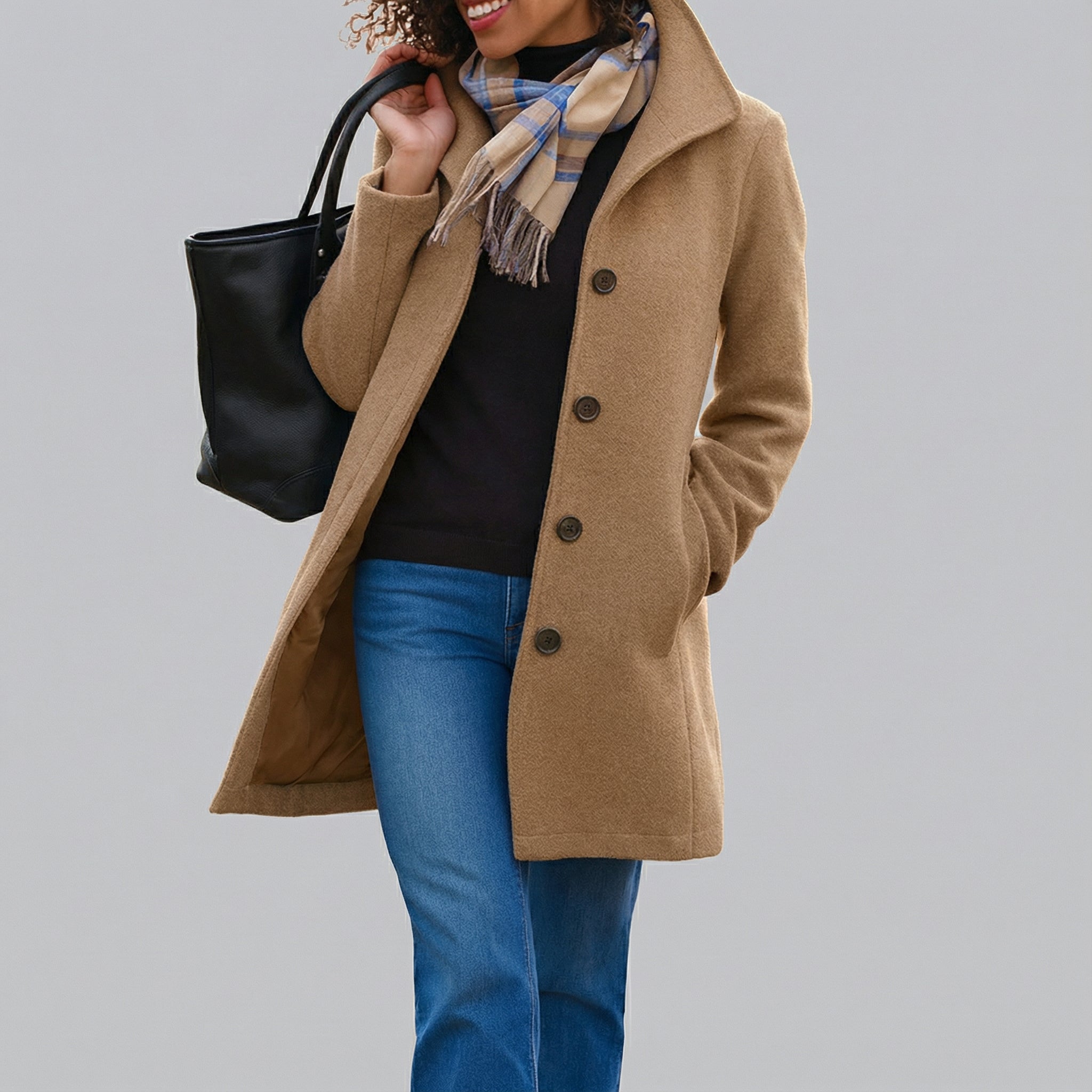 TRADURA™ | Abrigo clásico de largo medio