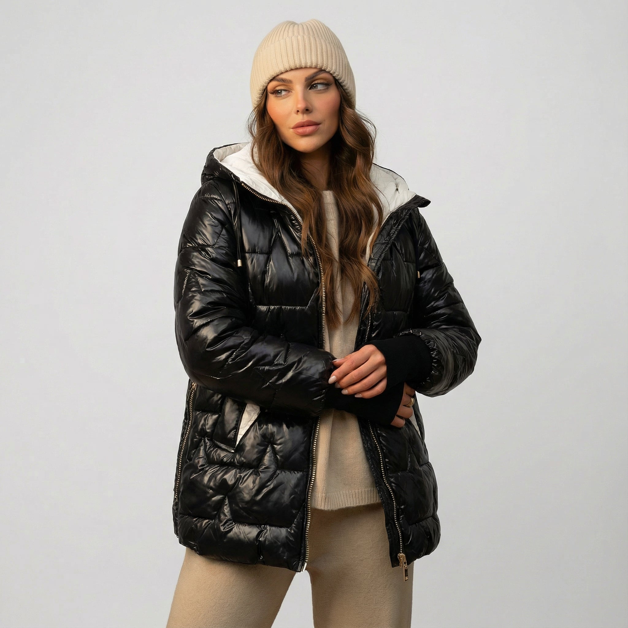 FERRERO™ | Elegante abrigo invernal acolchado