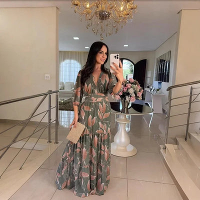 MARISTELLA™|ABITO LUNGO FLOREALE