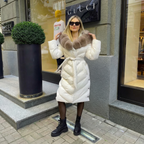 CHRISTINA™ | Elegante chaqueta con cuello de piel sintética